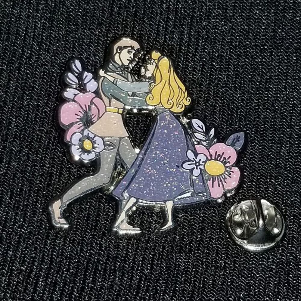 Disney Sleeping Beauty Pin CHASER Glitter Floral Mystery Loungefly Briar Rose LF